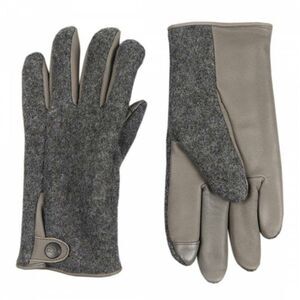 UGG Men's Charcoal Snap Tab Fabric Tech Glove Size Large/ XL